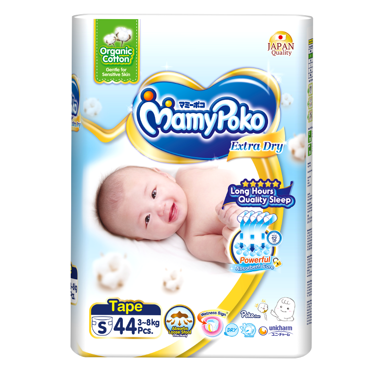 MamyPoko Extra Dry Skin / Size S with Organic Cotton