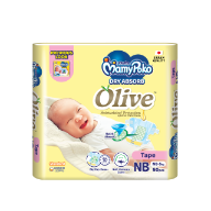 MamyPoko Dry Absorb Olive (NB Tape)
