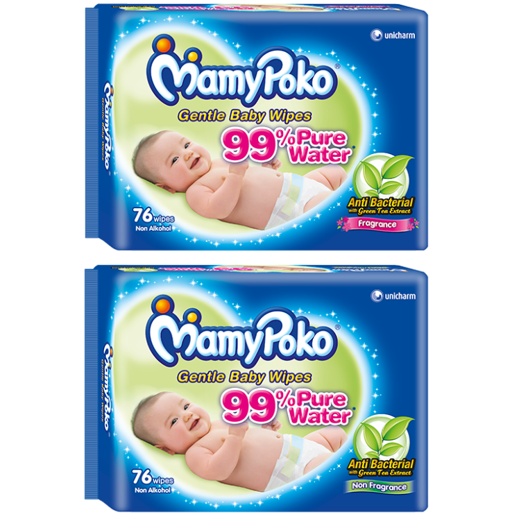 MamyPoko Gentle Cleansing Wipes Anti Bacterial