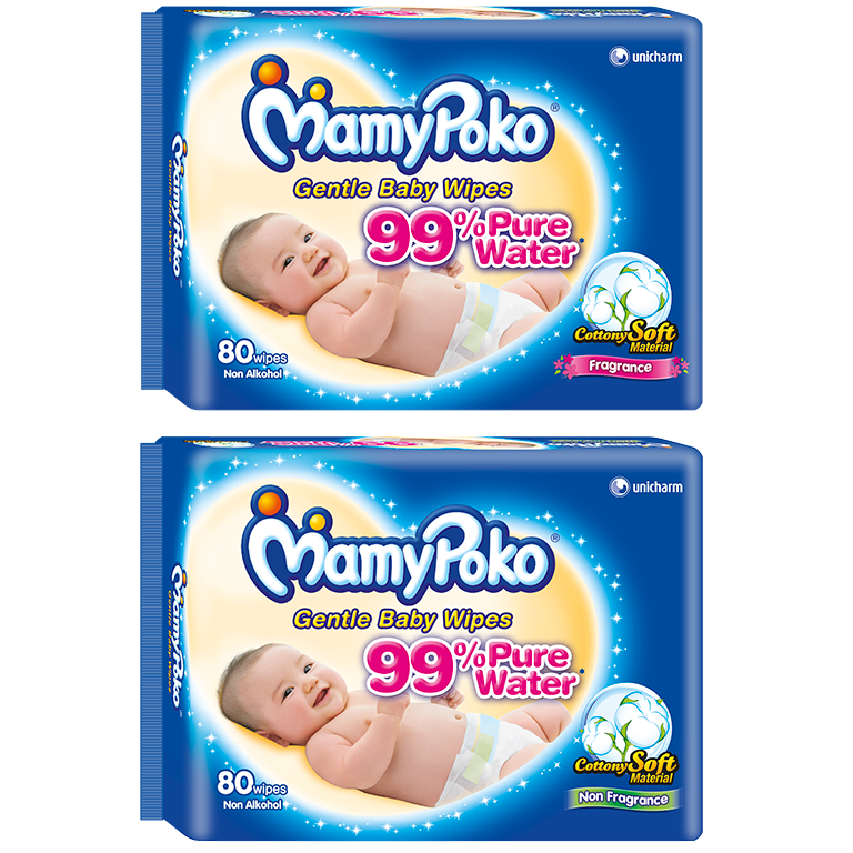 MamyPoko Gentle Baby Wipes - Cottony Soft